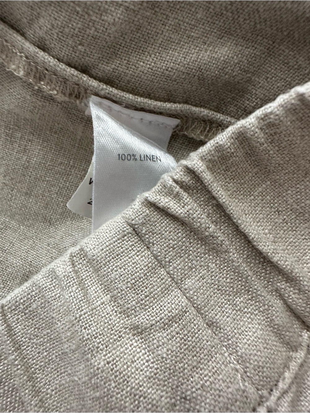 J Jill pure jill Flax Linen Cropped Panrs Sz M EUC - Picture 5 of 5